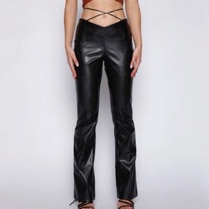 I.Am.Gia ZOEY black leather pants